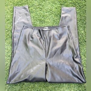 Black Vegan Faux Leather Skinny Pants